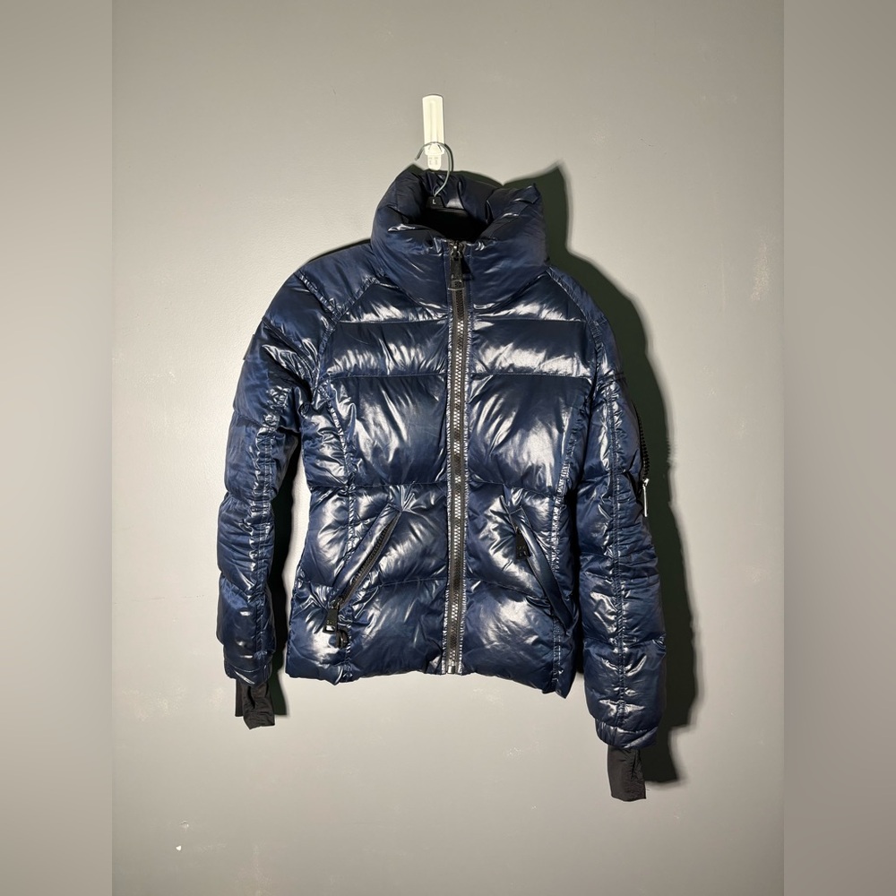 SAM. New York Freestyle Down Puffer Zip Jacket in Blue Size Small - Picture 2 of 6